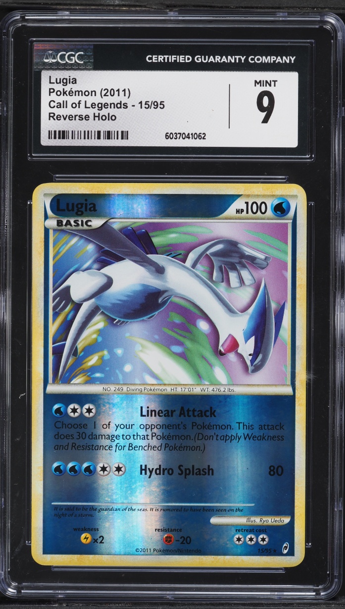 2011 Pokemon Call Of Legends Reverse Holo Lugia #15 CGC 9 MINT
