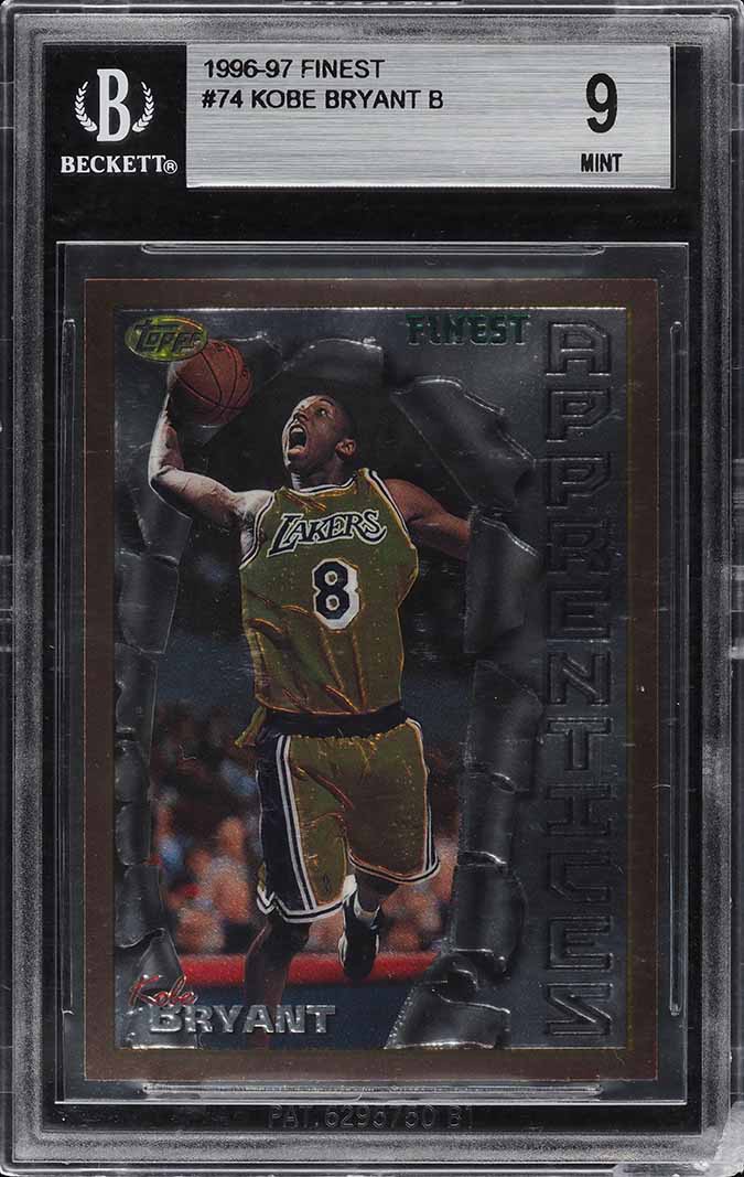 1996 Finest Bronze Kobe Bryant ROOKIE #74 BGS 9.5 GEM MINT