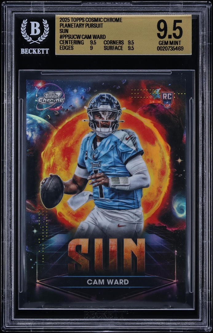 2025 Topps Chrome Cosmic Planetary Pursuit Sun Cam Ward ROOKIE BGS 9.5 GEM MINT