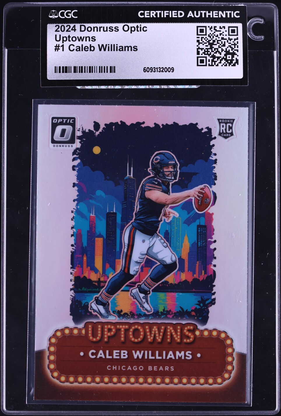 2024 Donruss Optic Uptowns Caleb Williams ROOKIE #1 CGC AUTH