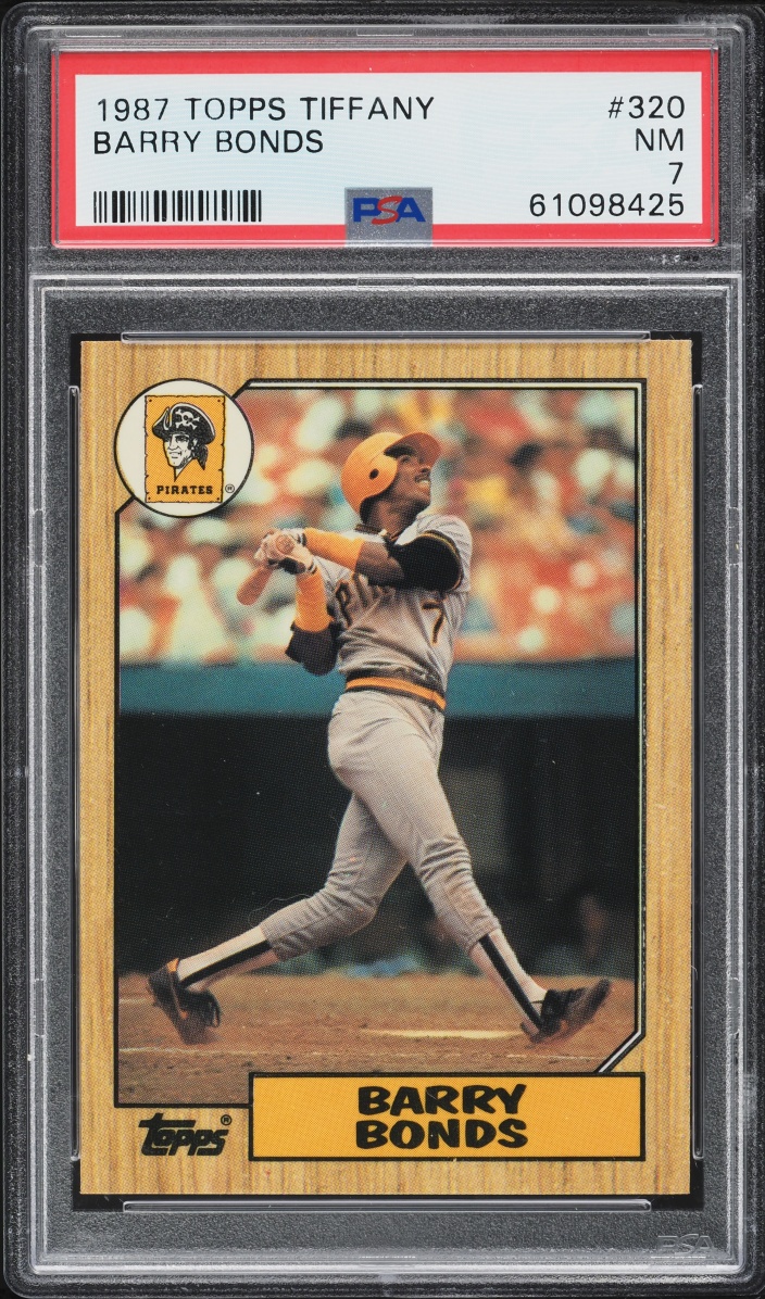 1987 Topps Tiffany Barry Bonds ROOKIE #320 PSA 7 NRMT