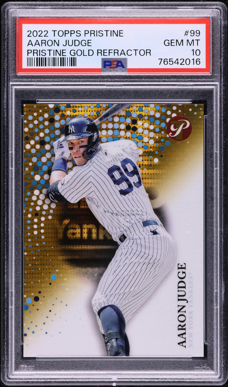 2022 Topps Pristine Gold Refractor Aaron Judge /50 #99 PSA 10 GEM MINT