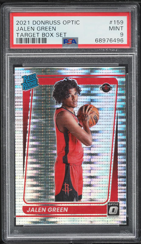 2021 Donruss Optic Red Choice Jalen Green ROOKIE /88 #159 PSA 9