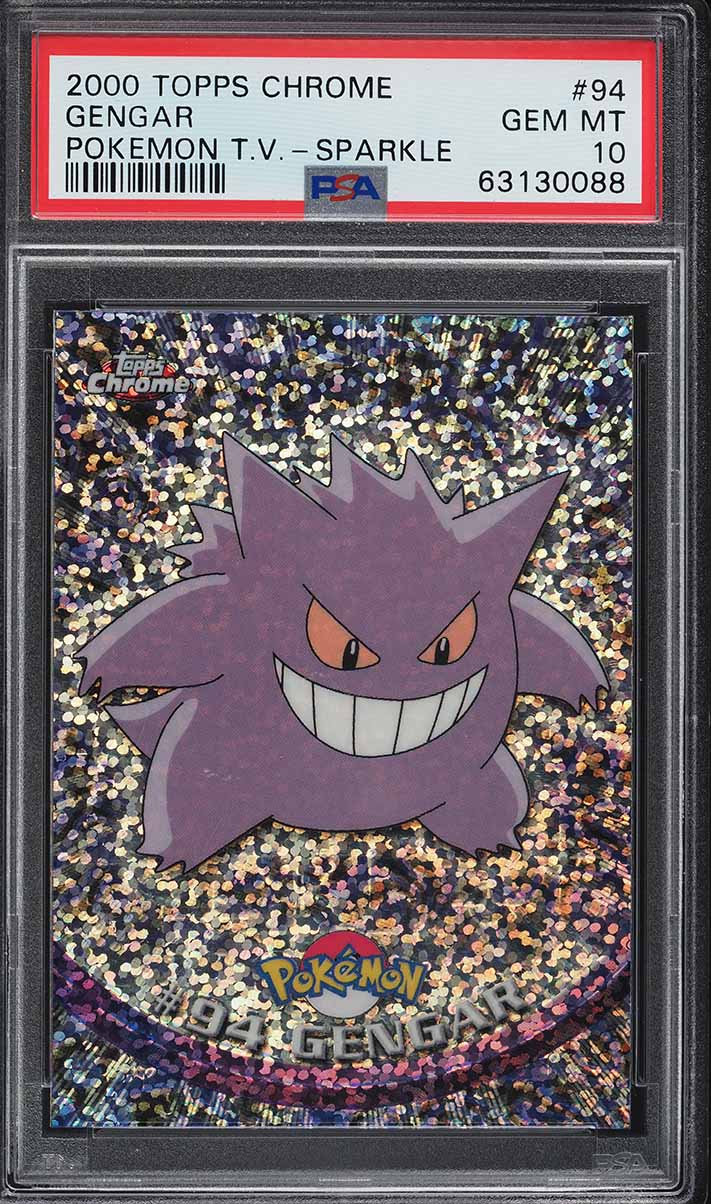 2000 Topps Chrome Pokemon Series 2 Sparkle Gengar #94 PSA 10 GEM MINT