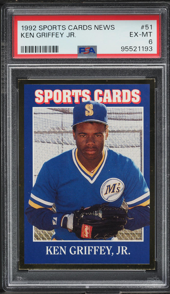 1992 Sports Cards News Ken Griffey Jr. #51 PSA 6 EXMT