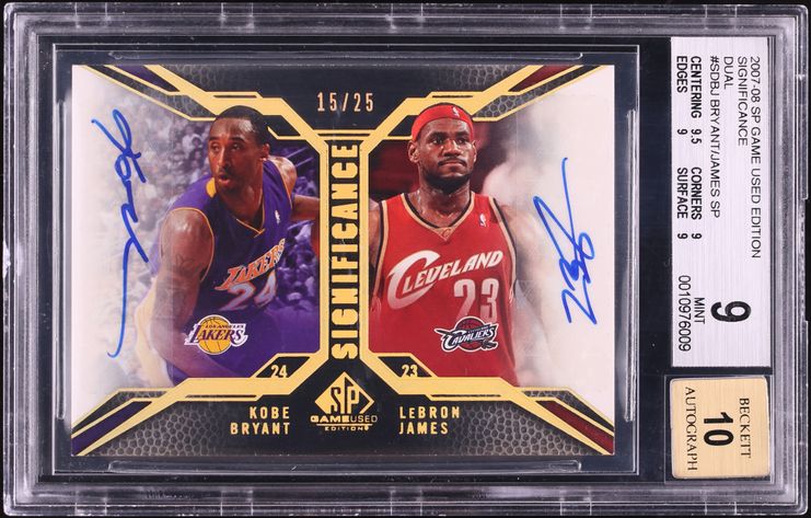 2003 SP Signature Famous Nicknames The King LeBron James ROOKIE