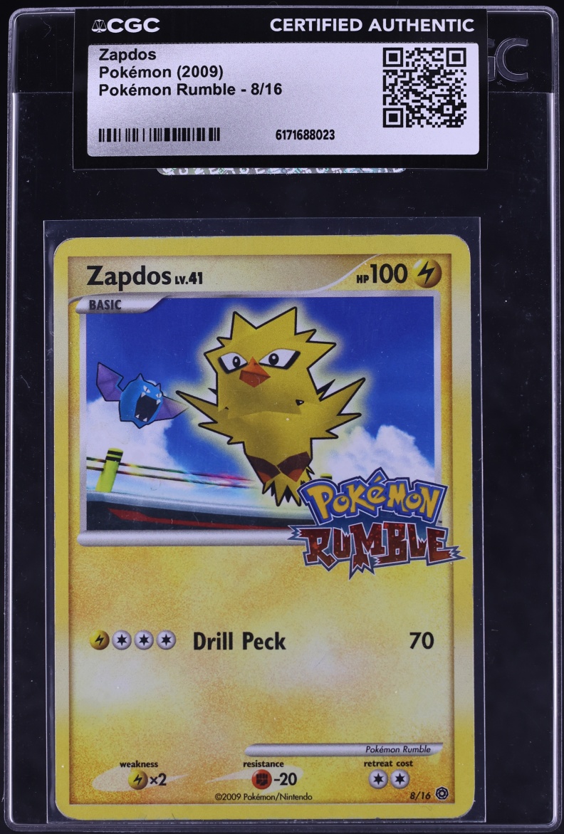 2009 Pokemon Platinum Rumble Zapdos #8 CGC AUTH