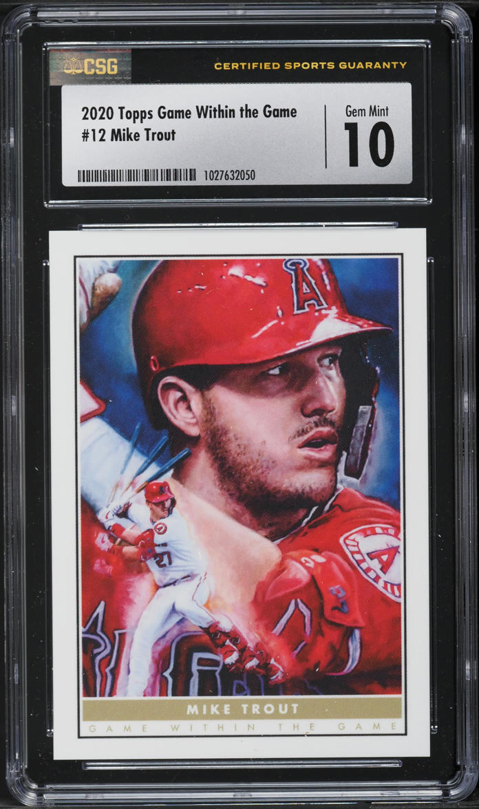 2020 Topps Game Within The Game Mike Trout #12 CSG 10 GEM MINT