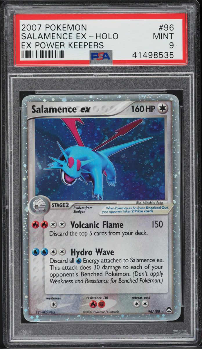 2007 Pokemon EX Power Keepers Holo Salamence ex #96 PSA 9 MINT