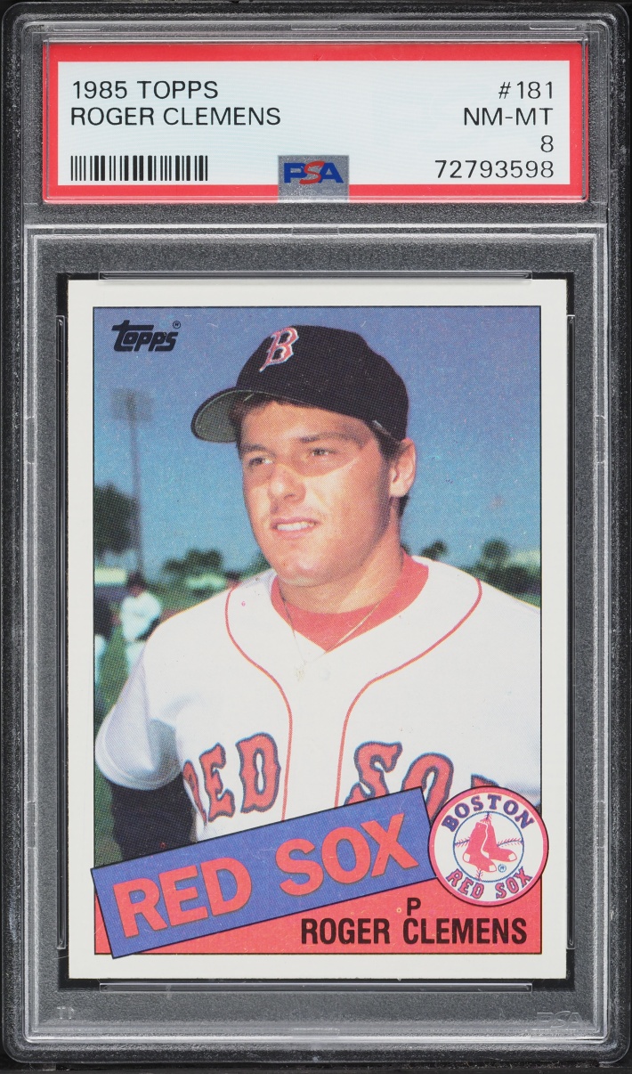 1985 Topps Roger Clemens ROOKIE #181 PSA 8 NM-MT
