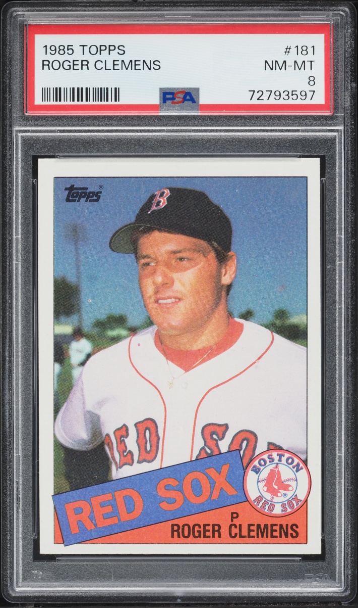 1985 Topps Roger Clemens ROOKIE #181 PSA 8 NM-MT