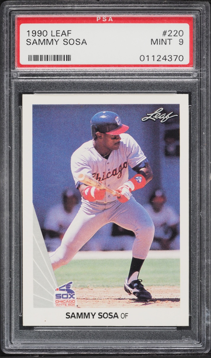 1990 Leaf Sammy Sosa ROOKIE #220 PSA 9 MINT