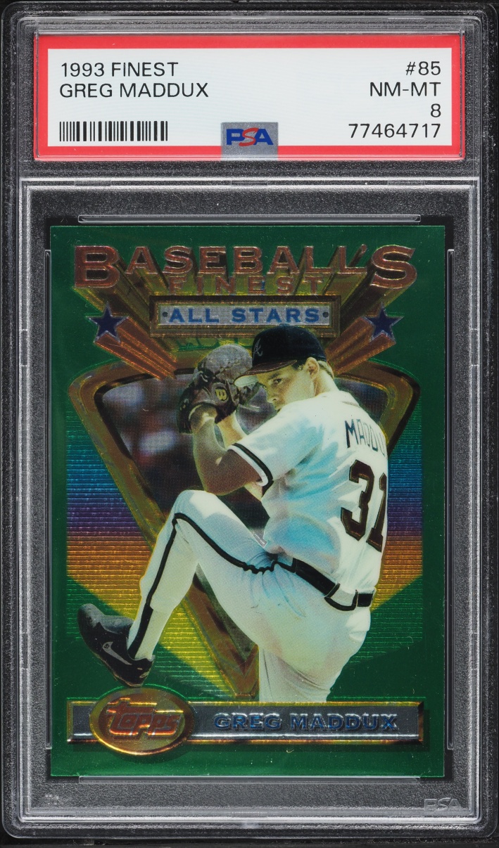 1993 Finest Greg Maddux ALL-STAR #85 PSA 8 NM-MT