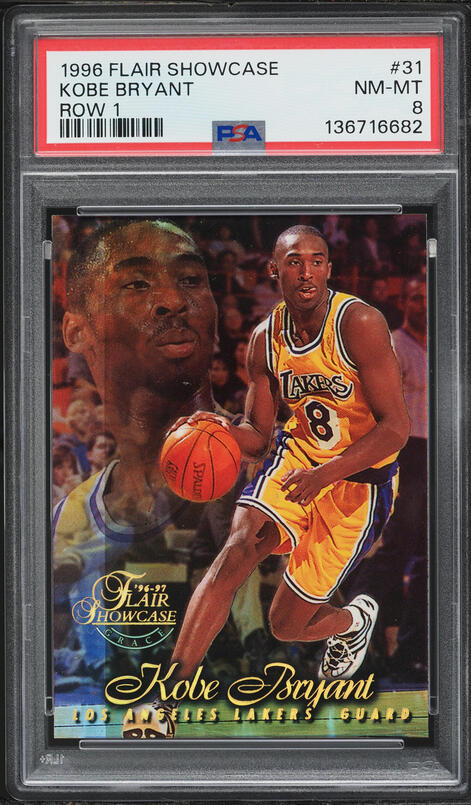 1996 Topps Chrome Kobe Bryant ROOKIE #138 PSA 9 MINT on Fanatics