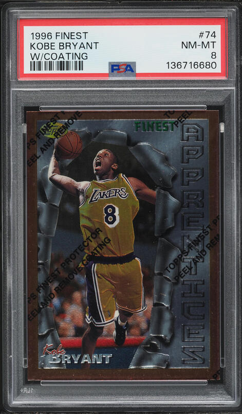 1996 Topps Chrome Kobe Bryant ROOKIE #138 PSA 9 MINT on Fanatics