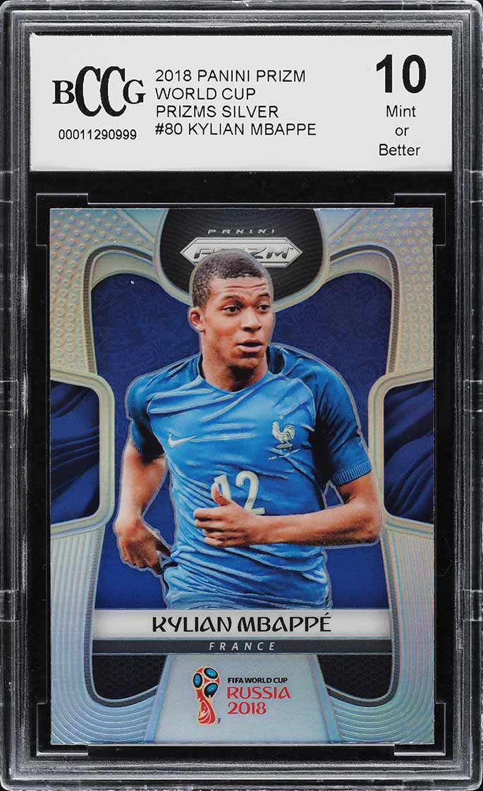 PANINI Prizm Russia 2018 カード mbappe エンバペ 2018 Panini Prizm World Cup Cyrillic Text Kylian Mbappe SSP ROOKIE