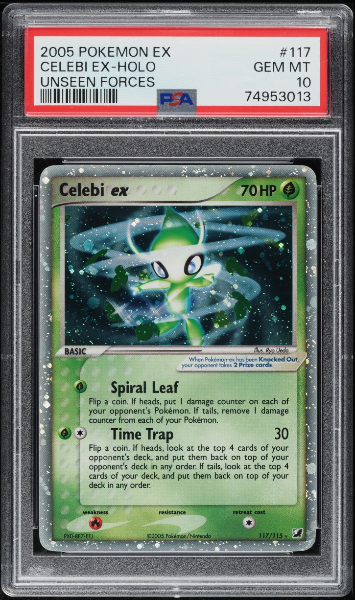 2005 Pokemon EX Unseen Forces Holo Celebi ex #117 PSA 10 GEM MINT