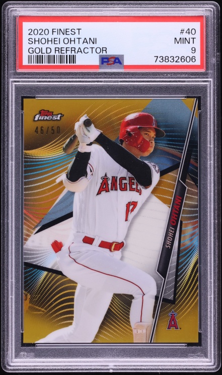 2020 Finest Gold Refractor Shohei Ohtani /50 #40 PSA 9 MINT