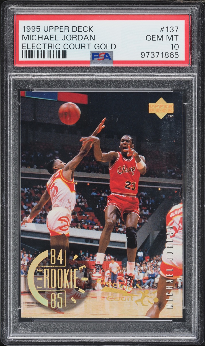 1995 Upper Deck Electric Court Gold Michael Jordan #137 PSA 10 GEM MINT