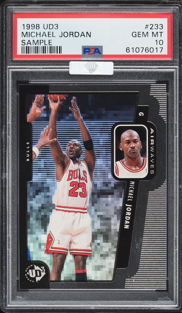 1998 UD3 Sample Michael Jordan #233 MBA PSA 10 GEM MINT