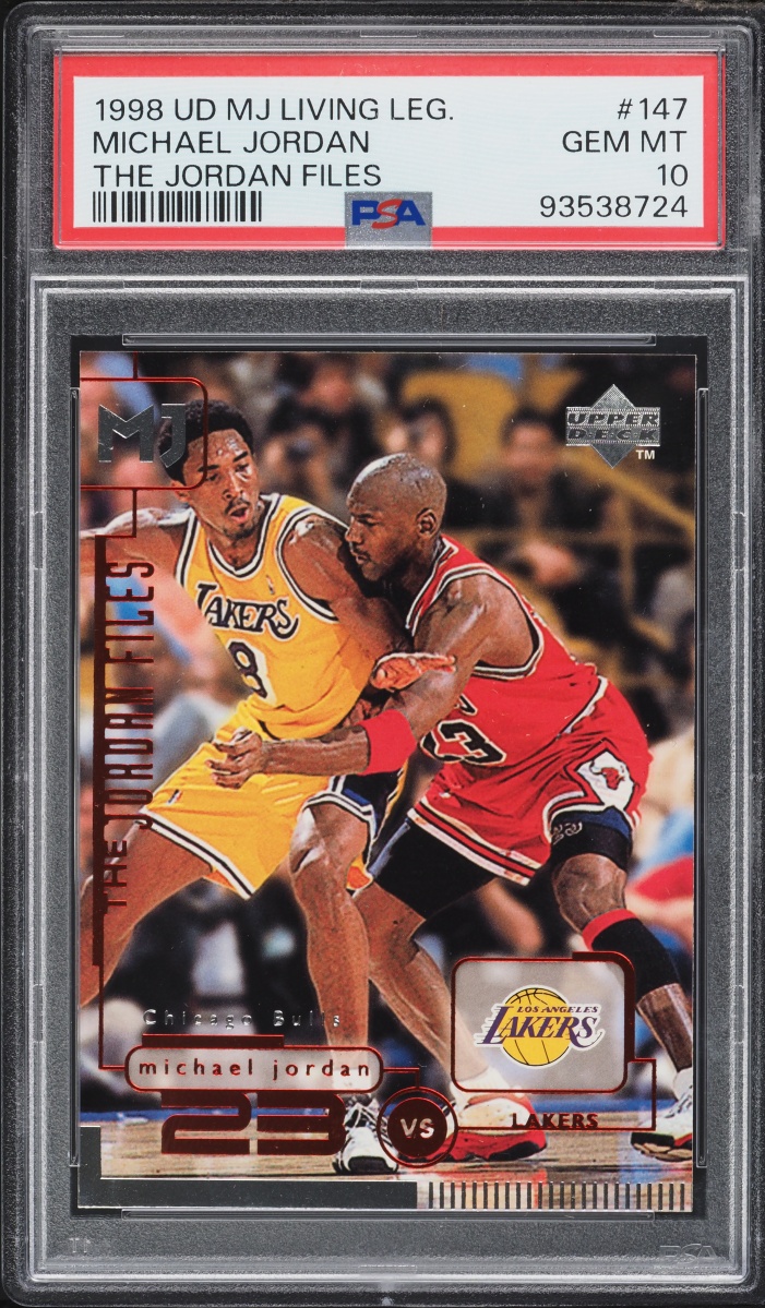 1998 UD MJ Living Legend The Jordan Files Michael Jordan w/ Kobe Bryant #147 PSA 10 GEM MINT