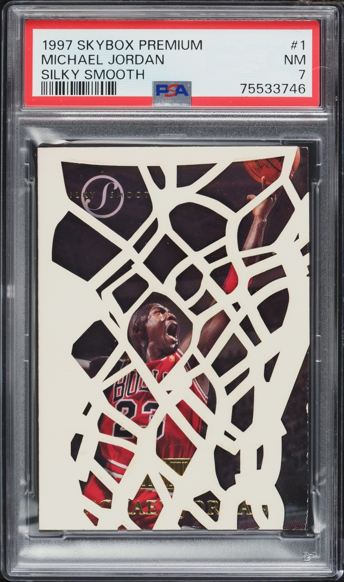 1997 Skybox Premium Silky Smooth Michael Jordan #1SS PSA 7 NRMT