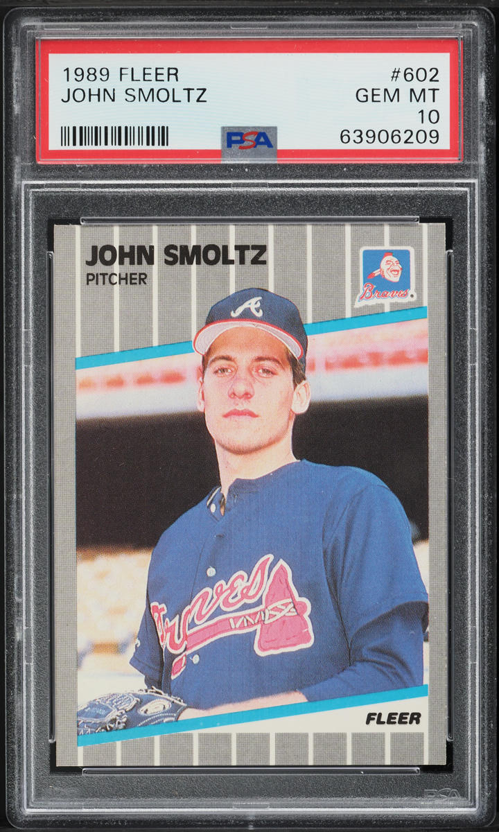1989 Fleer John Smoltz ROOKIE #602 PSA 10 GEM MINT