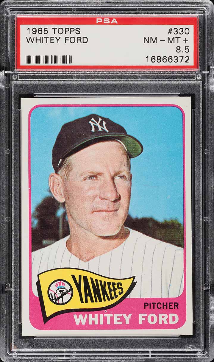1965 Topps Whitey Ford #330 PSA 8.5 NM-MT+