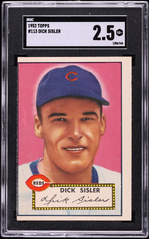 1952 Topps Dick Sisler #113 SGC 2.5 GD+