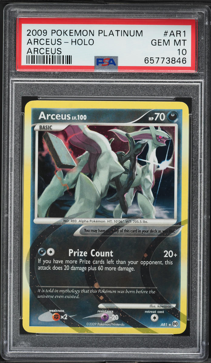 2009 Pokemon Platinum Holo Arceus #AR1 PSA 10 GEM MINT