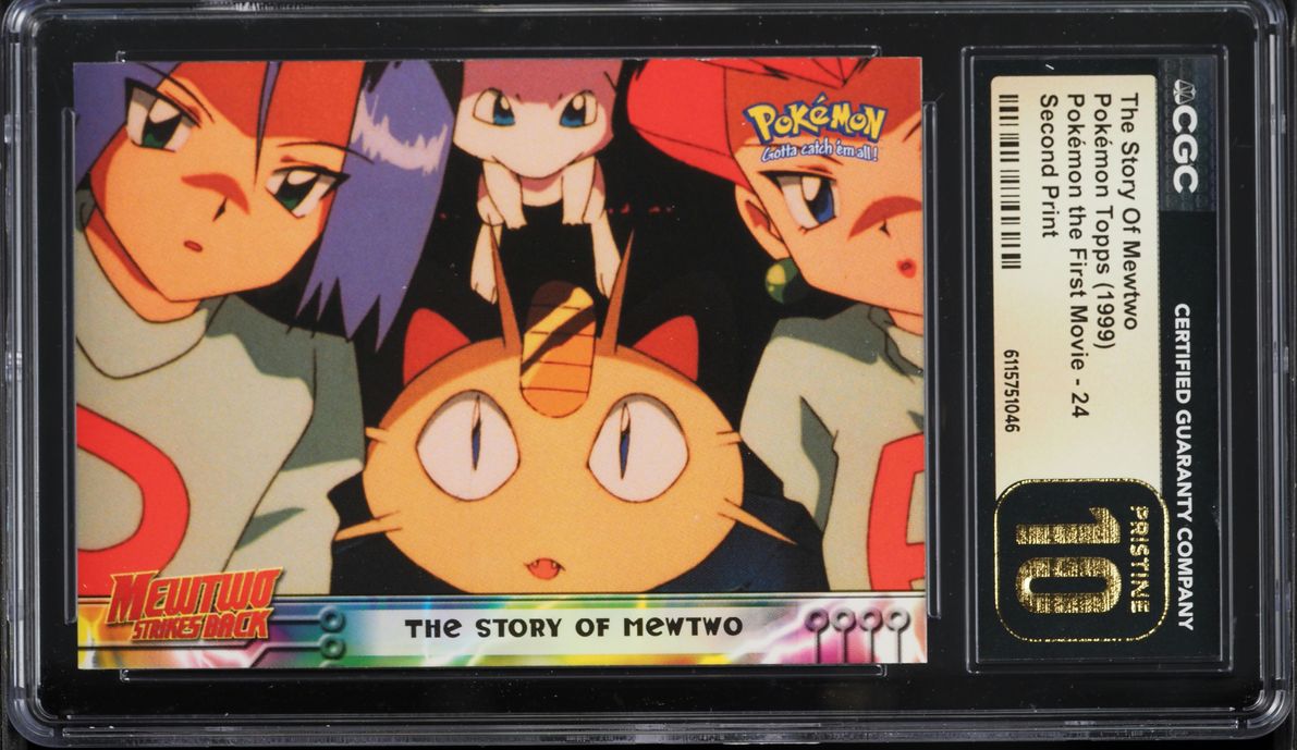 1999 Topps Pokemon The First Movie The Story Of Mewtwo #24 CGC 10 PRISTINE