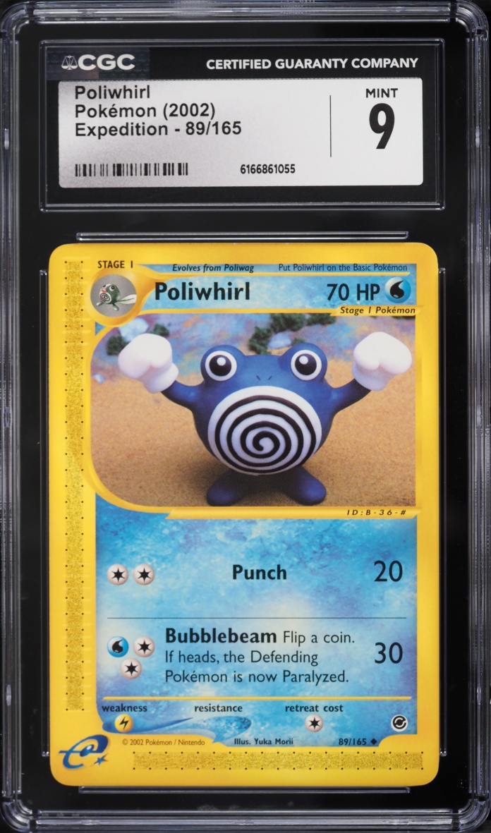 2002 Pokemon Expedition Poliwhirl #89 CGC 9 MINT