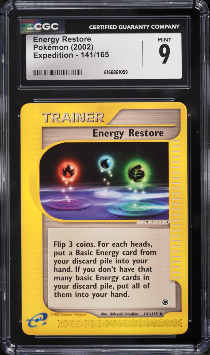 2002 Pokemon Expedition Energy Restore #141 CGC 9 MINT