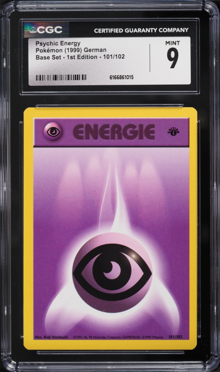 1999 Pokemon German Base Set 1st Edition Psychic Energy #101 CGC 9 MINT