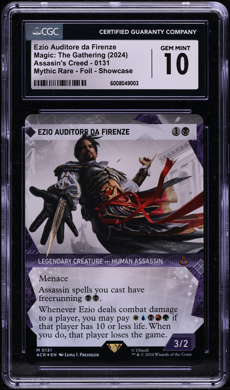 2024 MTG Assasin's Creed Foil Showcase Ezio Auditore Da Firenze #131 CGC 10 GEM