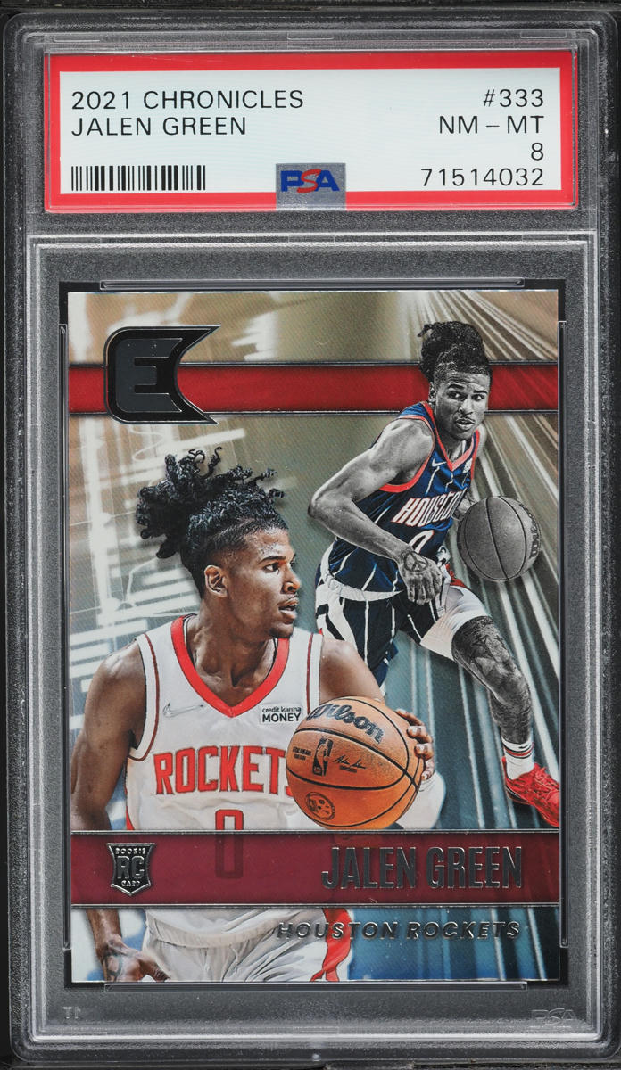 2021 Panini Chronicles Jalen Green ROOKIE #333 PSA 8 NM-MT