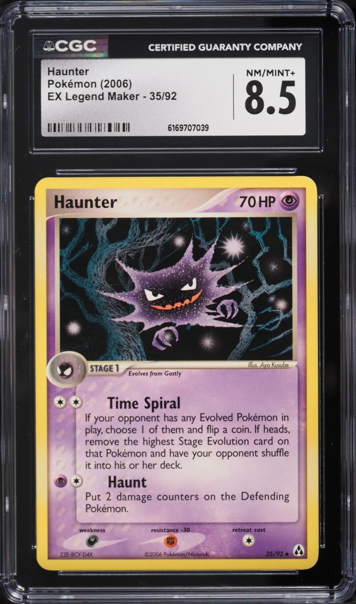 2006 Pokemon EX Legend Maker Haunter #35 CGC 8.5 NM-MT+