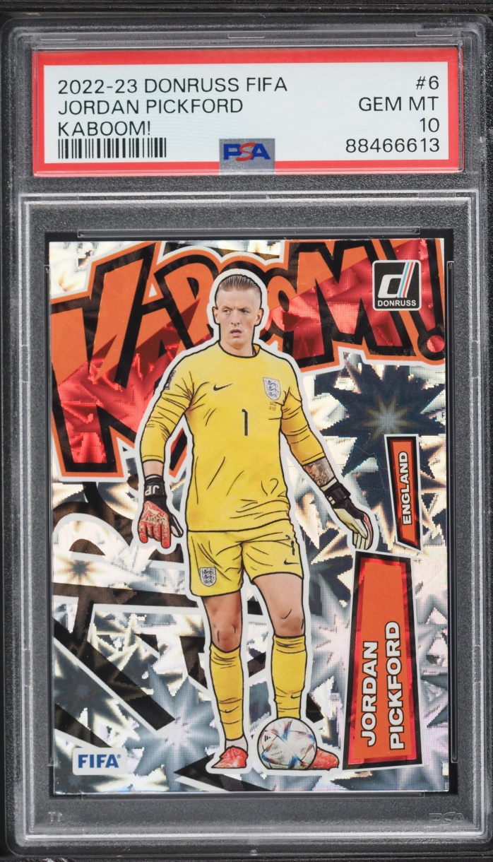 2022 Donruss FIFA Kaboom! Jordan Pickford #6 PSA 10 GEM MINT