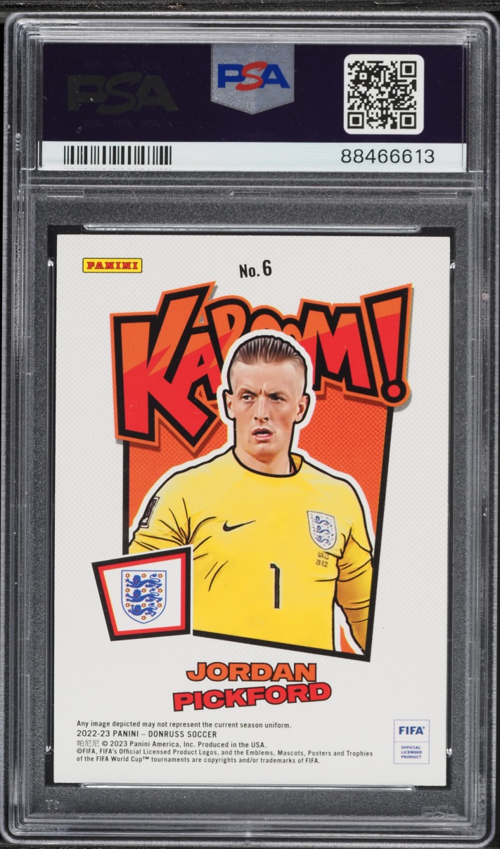 2022 Donruss FIFA Kaboom! Jordan Pickford #6 PSA 10 GEM MINT