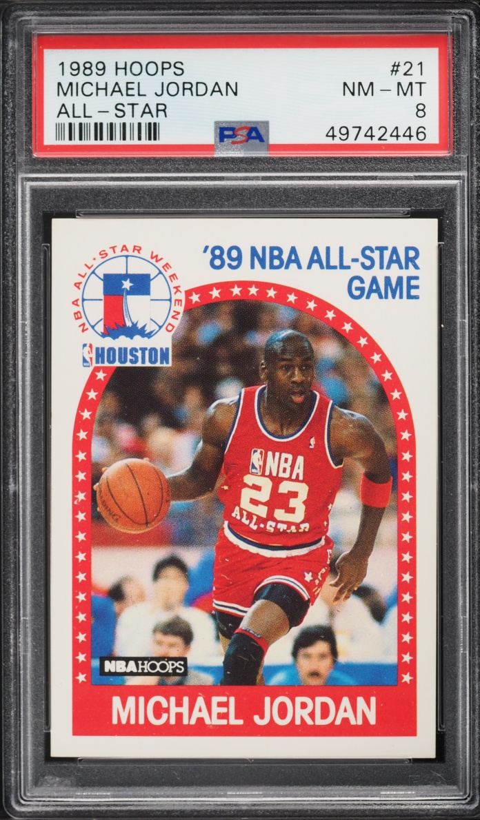 1989 Hoops All-Star Michael Jordan #21 PSA 8 NM-MT