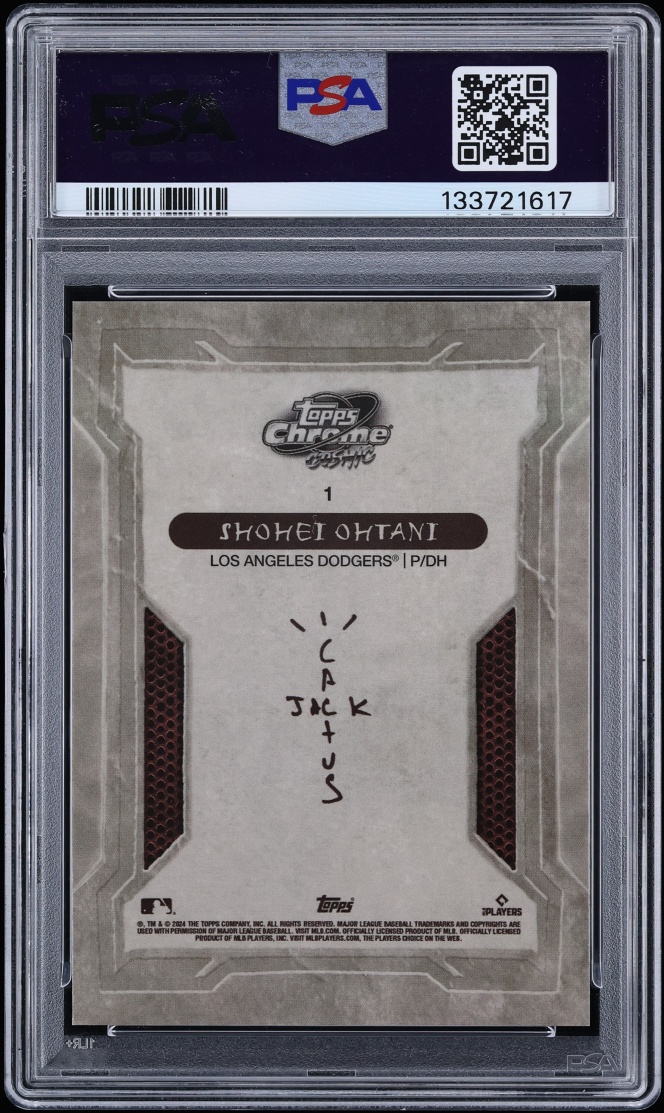 2024 Topps Cosmic Chrome X Cactus Jack Orange Refractor Shohei Ohtani /25 #1 PSA 10 GEM MINT