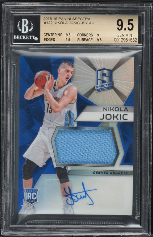 2015 Donruss Basketball Nikola Jokic ROOKIE #215 PSA 9 MINT on