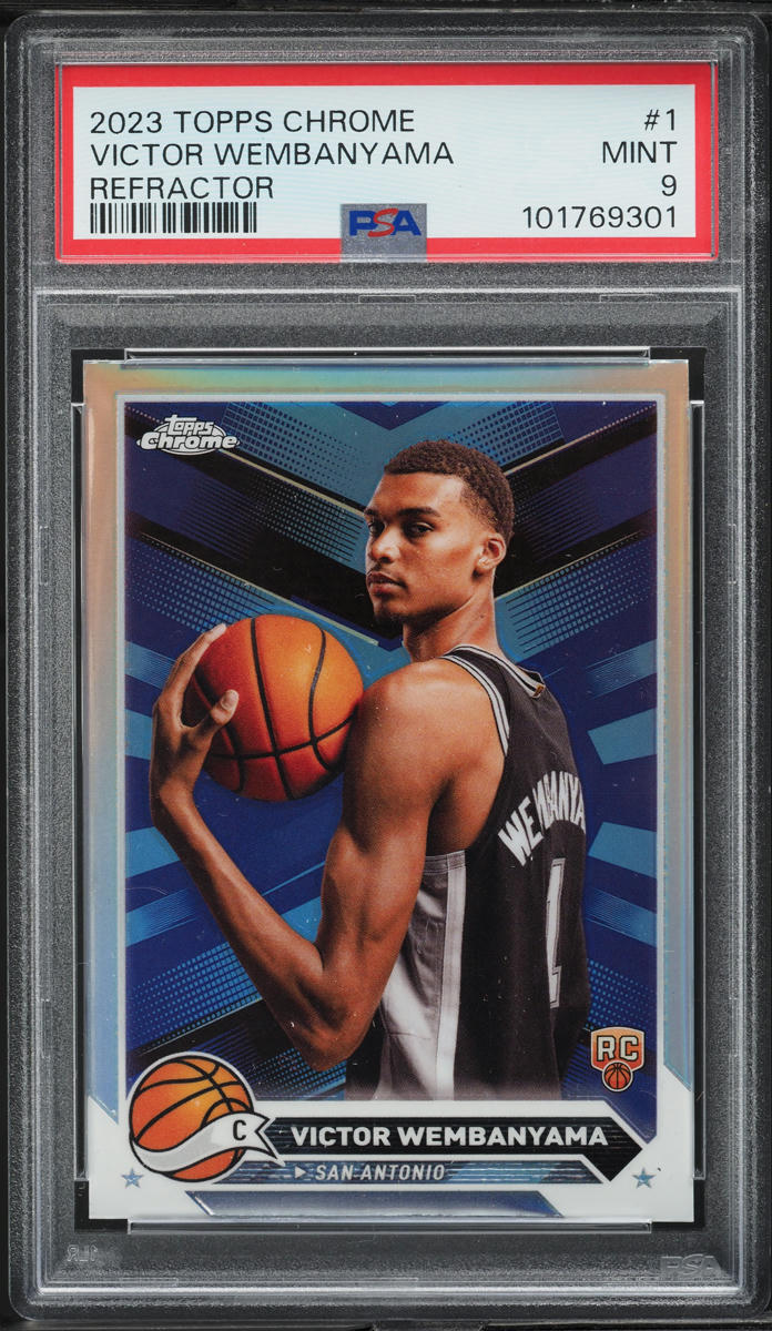 2023 Topps Chrome Refractor Victor Wembanyama ROOKIE #1 PSA 9 MINT