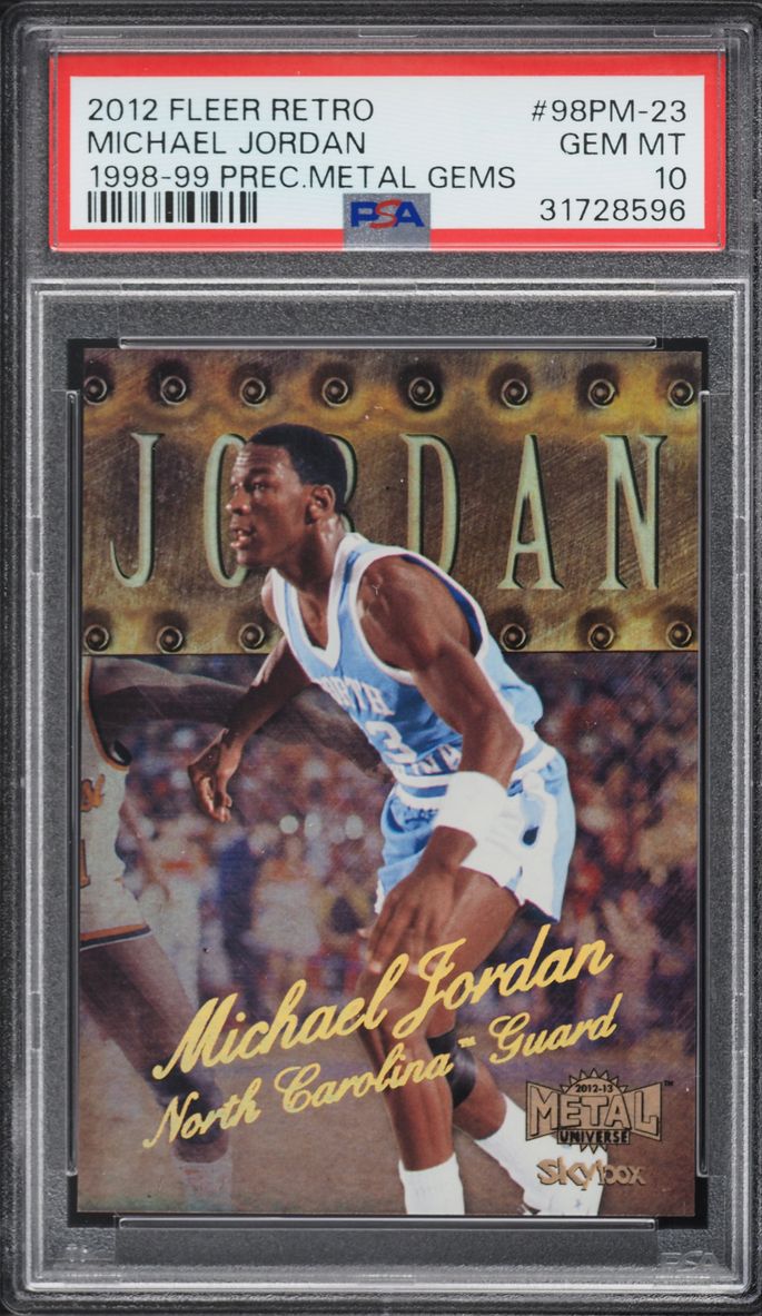 2012 Fleer Retro '98 Precious Metal Gems PMG Michael Jordan /50 #98PM-23 PSA 10 GEM MINT