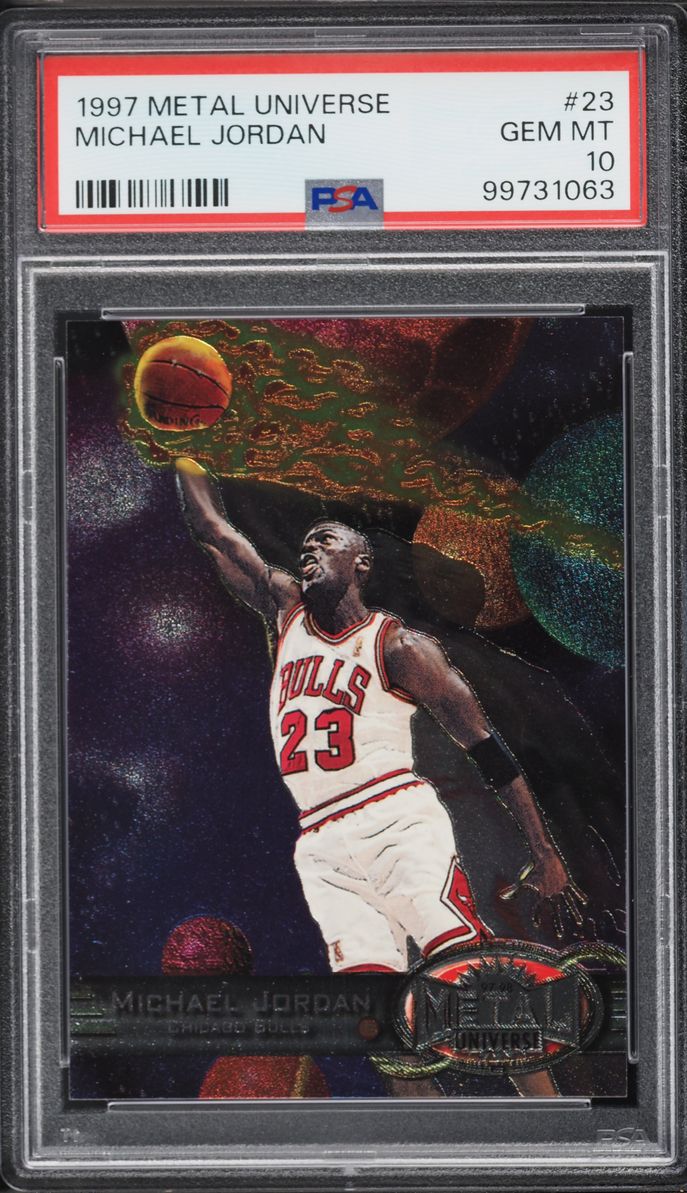 1997 Metal Universe Michael Jordan #23 PSA 10 GEM MINT