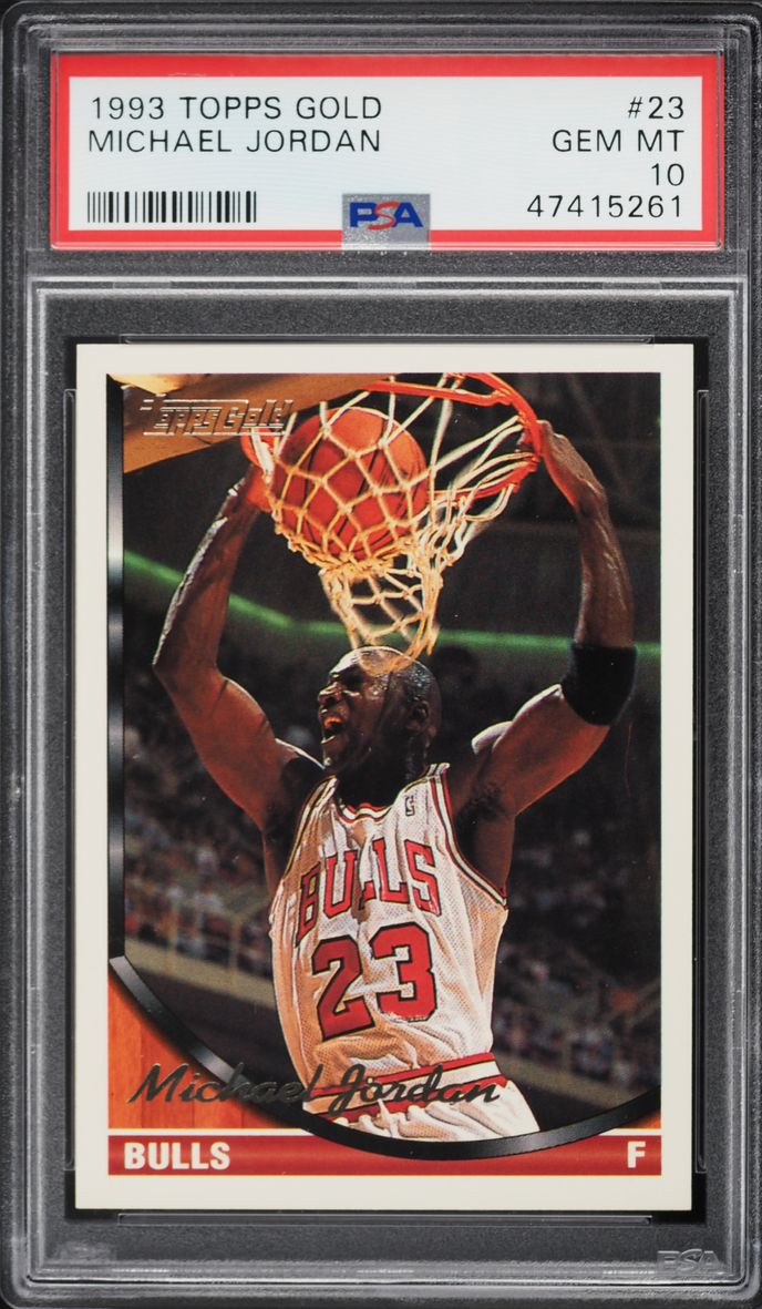 1993 Topps Gold Basketball Michael Jordan #23 PSA 10 GEM MINT