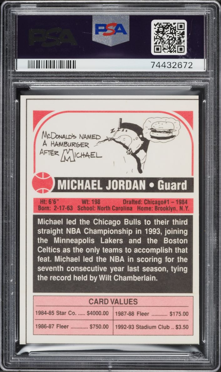 1994 SCD Sports Card Pocket Price Guide Yearbook Michael Jordan PSA 10 GEM MINT