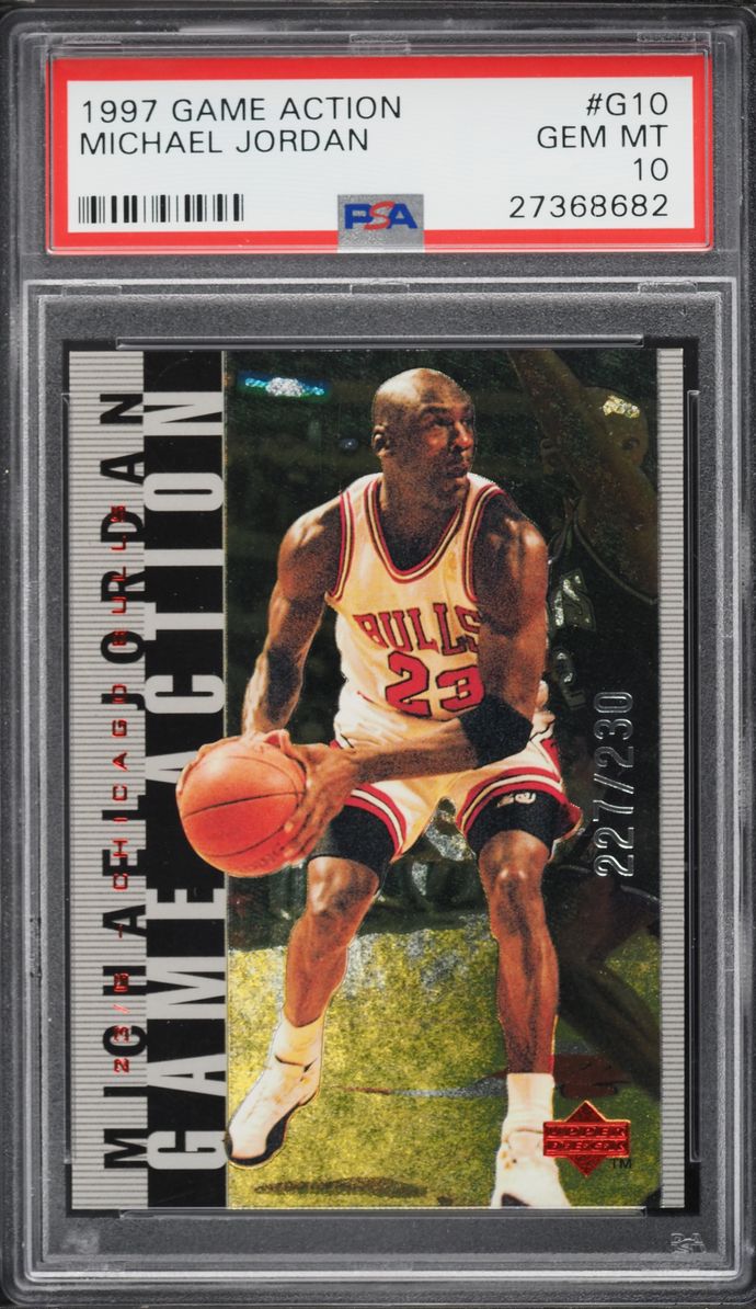 1997 Game Action Michael Jordan /230 #G10 PSA 10 GEM MINT