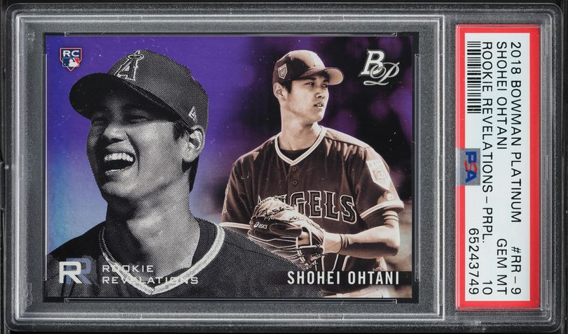 2018 Bowman Platinum With Glove Sky Blue Shohei Ohtani