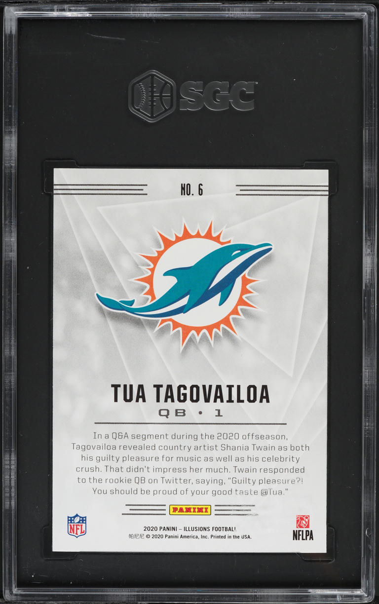 2020 Panini Illusions Retail Tua Tagovailoa ROOKIE #6 SGC 9.5 MINT+